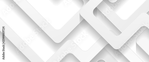 Foto Dynamic abstract composition with overlapping rounded square frames generating d