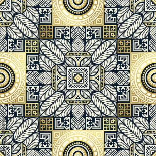 Premium Chontal Dream Leaf Tribal Mosaic Background
