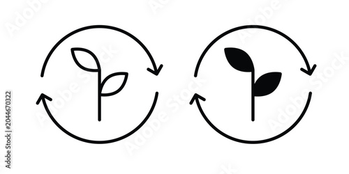 Photos Alternative energy icon set in black, suitable for graphic projects and designs