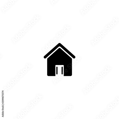 Modern Home Outline Icon Collection – Minimal Residential House Symbols