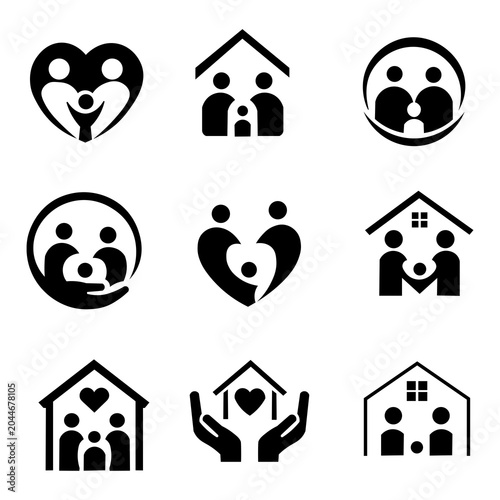 house icon set