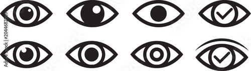 Photography Simple eye/pupil icon illustration