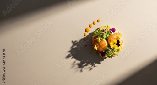 Small bouquet of colorful flowers indoors.