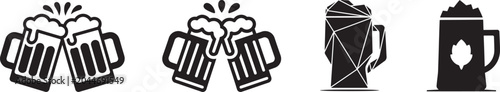 Foto Beer Mug Celebration And Oktoberfest Icon Set