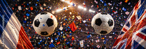 soccer balls floating in il...