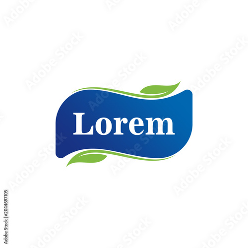 food logo sticker label Vegan Organic Natural sign symbol modern design.