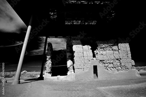 High Contrast Casa Grande National Monument Black and White