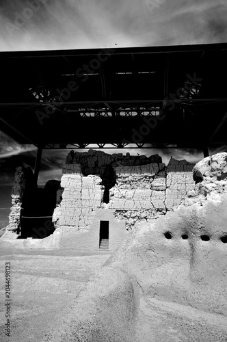 High Contrast Casa Grande National Monument Black and White