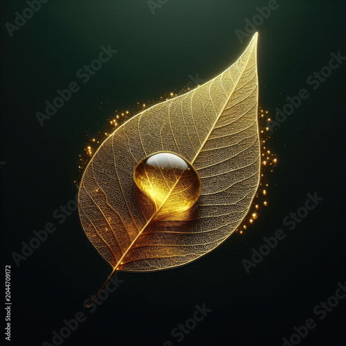 Elegant Golden Simarouba Leaf Transmutation for Luxury Wellness