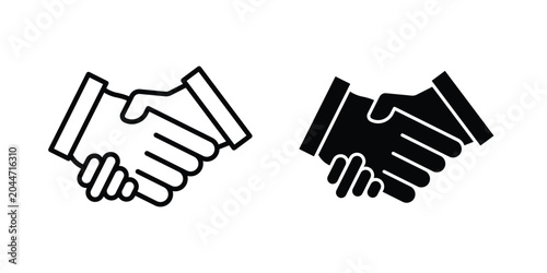 Tablou pe pânză cooperation icon editable stroke Line pack. Clipart icon set