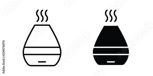 Εκτύπωση καμβά Diffuser icon editable stroke Line pack. Clipart icon set