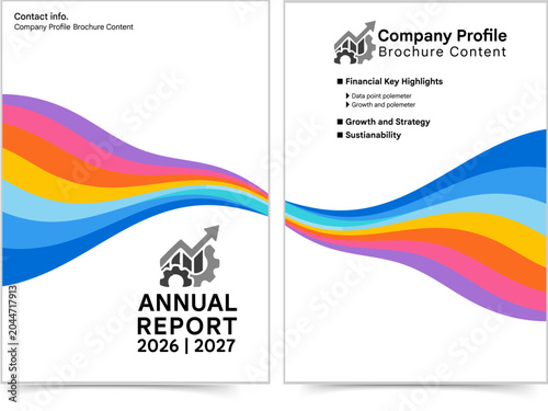 Annual report cover business design