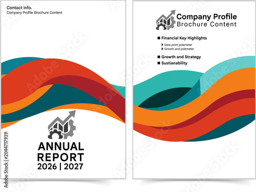 Annual report cover business design