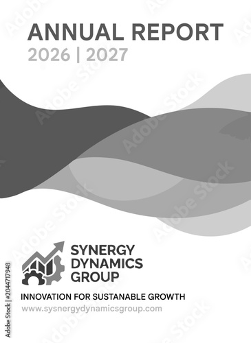 Annual report cover business design