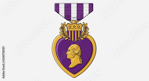 Purple Heart medal awarded on Valentine's Day