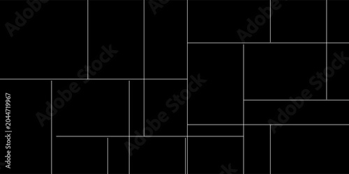 Vector empty photo frame. Collage template for 11 pictures. Frames for memory.eps10