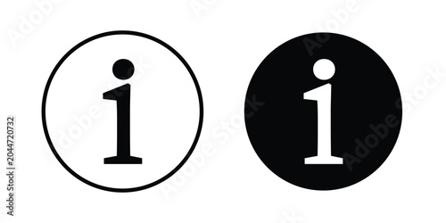 Photos Information icon editable stroke Line pack. Clipart icon set