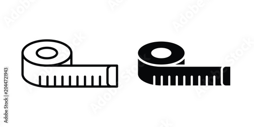 Fotografía Measuring tape icon editable stroke Line pack. Clipart icon set