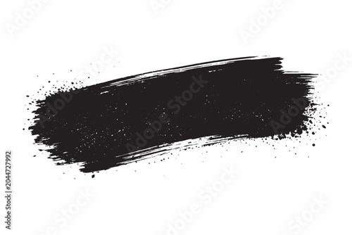 A red paint brush stroke grunge texture. Red diagonal brush stroke with grunge texture white background. A dynamic red brush stroke with a grunge texture effect isolated on a clean white background.