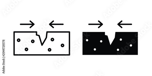 Schilderij op canvas Skin healing icon editable stroke Line pack. Clipart icon set