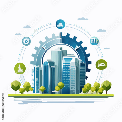 Dynamic Urban Development and Smart City Infrastructure Cycle with Green Technology Integration and Sustainable Planning for Future Growth