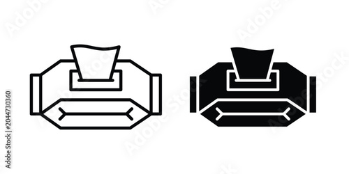 Photos wet tissue wipes icon editable stroke Line pack. Clipart icon set