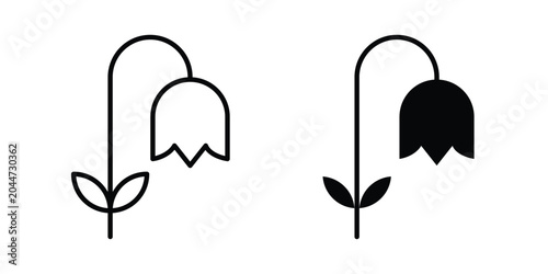 Photos Wilted flower icon editable stroke Line pack. Clipart icon set