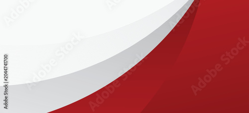 red and gray abstract waves background vector and copy space
