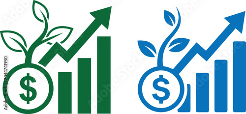 Photos Financial growth and investment icons