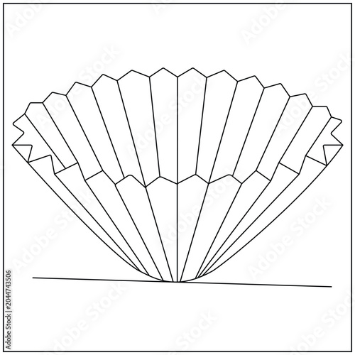 Coffee Brewing Filter Line Art
