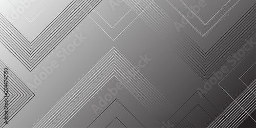 Картината върху платно Geometric diagonal oblique vector curve gradient black and white graphic stripe line