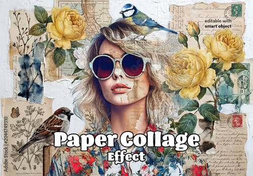 Paper Collage Photo Effect