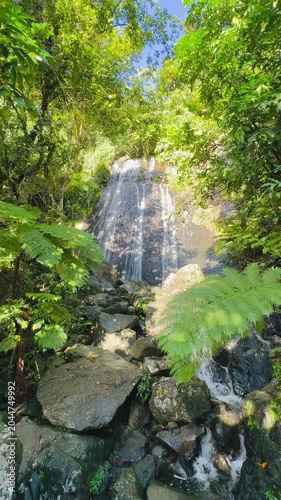 The El Yunque National Park in Puerto Rico is a beautiful rainforest with waterfalls and hiking trails.