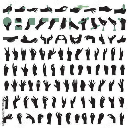 Collection of Diverse Hand Gestures and Poses