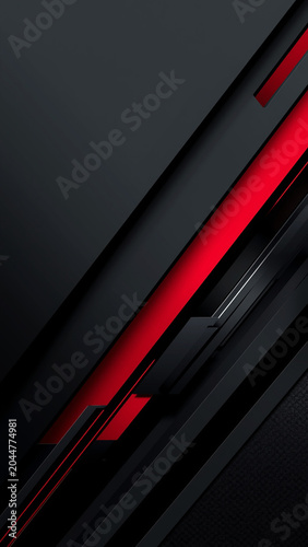 dark geometry with red shades ai generated mobile wallpaper