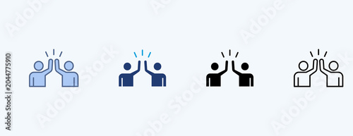 Foto Supportive People Multiple Icon Illustration Vector
