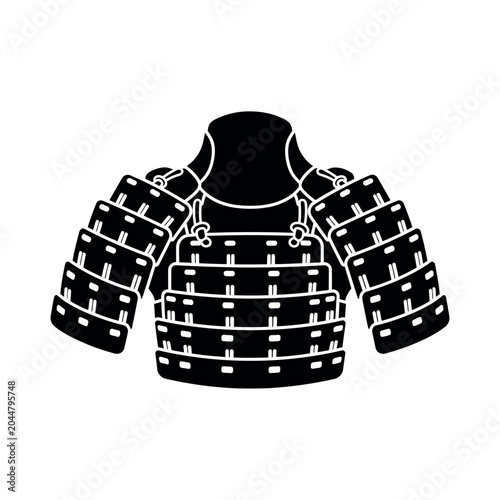 Cuadro en lienzo Medieval armor chest plate protection gear.