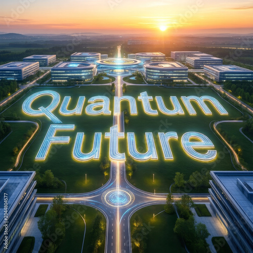 Quantum future landscape showcasing visionary technology development and long term innovation in advanced computational systems