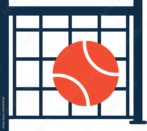 Soccer Goal Post Icon with Ball