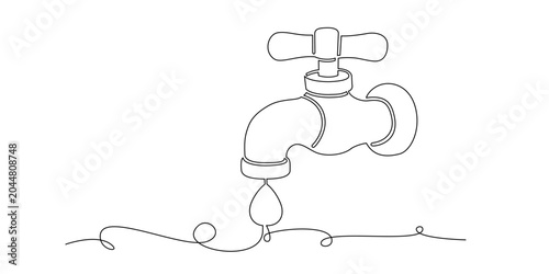 illustration of a faucet