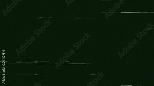 Night Vision Static Line Glitch Overlay with Noise Texture