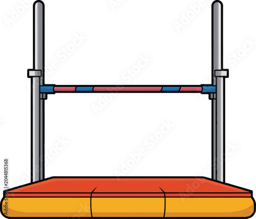 Cute cartoon a illustrator vector high jump