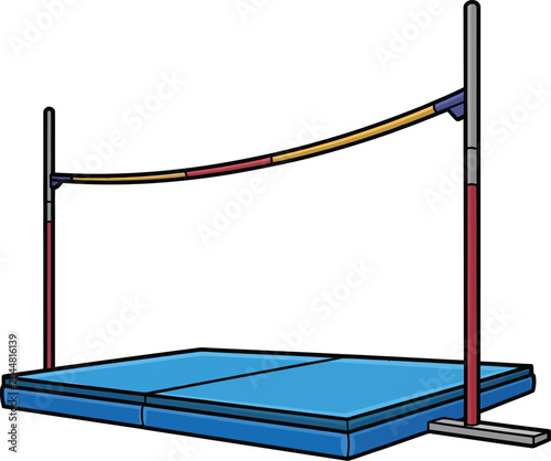 Cute cartoon a illustrator vector high jump