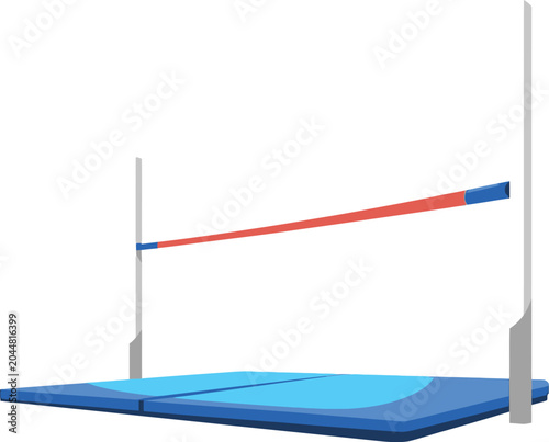 Cute cartoon a illustrator vector high jump