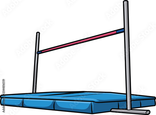 Cute cartoon a illustrator vector high jump