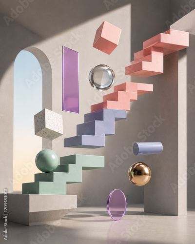 Floating Staircase Geometry