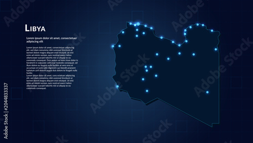 Photos Map of Libya