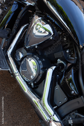 Mechanics of a motorized two-wheeled vehicle