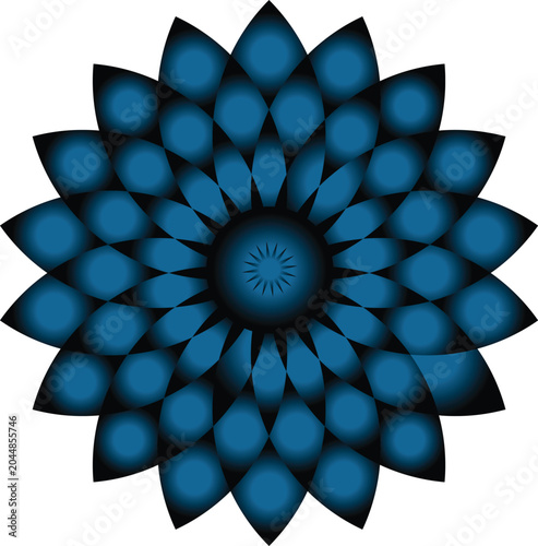 multi-layered flower aesthetic design