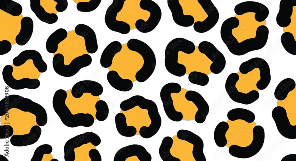 Fototapeta premium Leopard spots pattern design element.